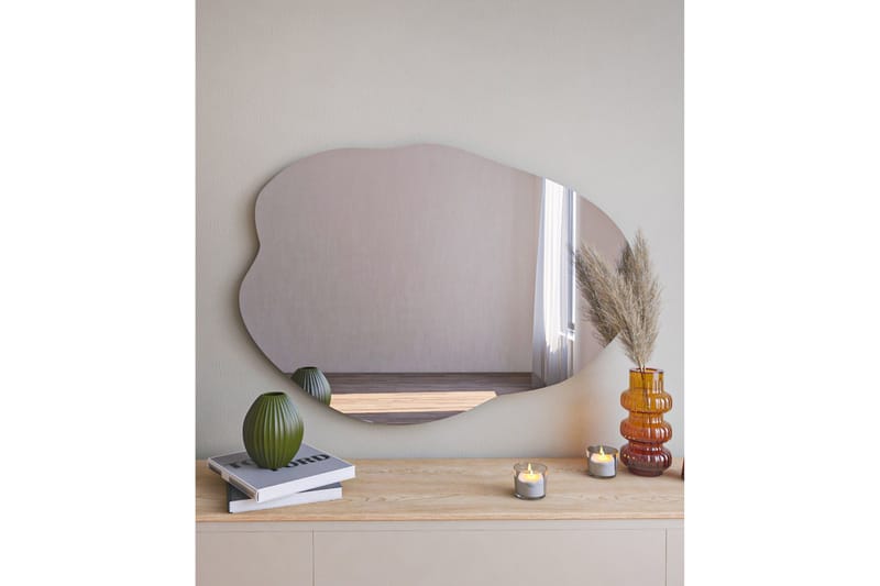 Spegel Besso 60 cm Asymmetrisk - Svart - Hallspegel - Väggspegel