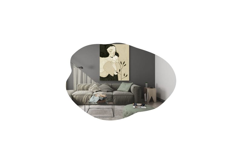 Spegel Besso 60 cm Asymmetrisk - Svart - Inredning - Spegel - Väggspegel