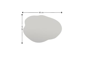 Spegel Besso 60 cm Asymmetrisk - Svart - Inredning - Spegel - Väggspegel