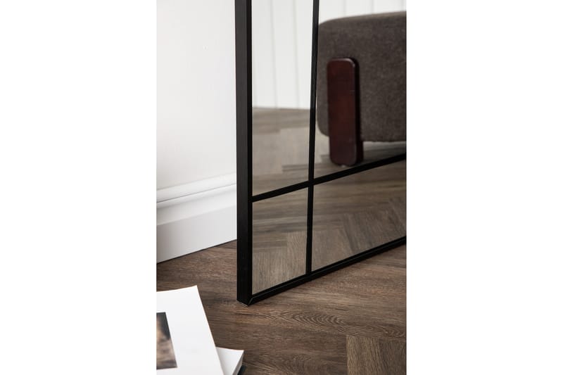 Spegel Bitolski 193 x 67 cm - Svart - Hallspegel - Helkroppsspegel - Väggspegel