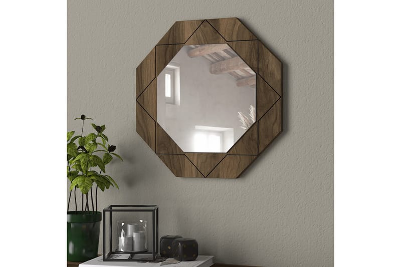 Spegel Bondsjö 45 cm - Brun - Hallspegel - Väggspegel