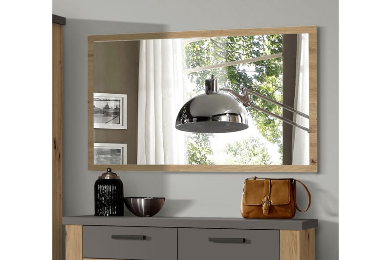 Spegel Breage 2x120 cm - Vit - Hallspegel - Väggspegel