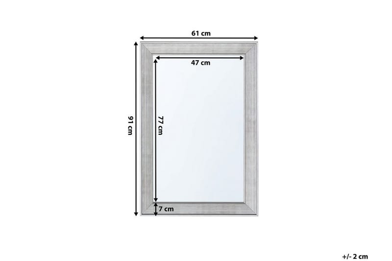 Spegel Bubry 61 cm - Silver - Inredning - Spegel - Väggspegel