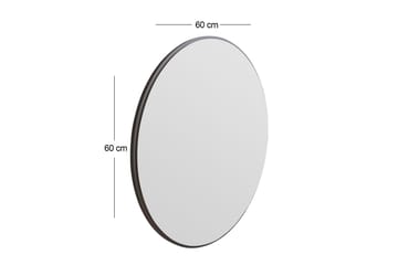 Spegel Buhem 60 cm Rund - Svart - Inredning - Spegel - Väggspegel