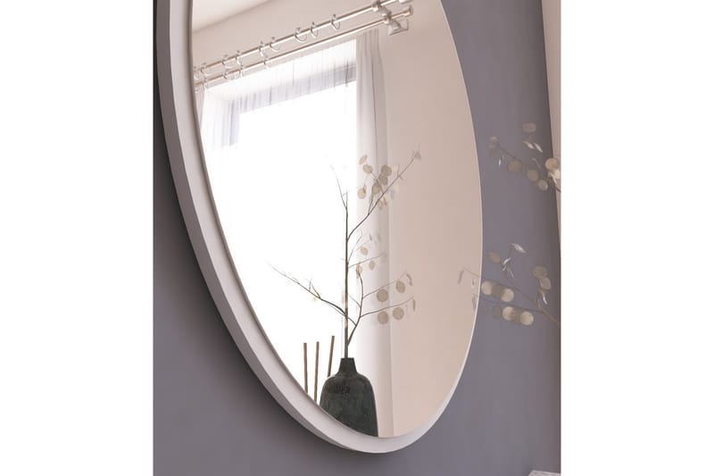 Spegel Buhem 60 cm Rund - Vit - Hallspegel - Väggspegel