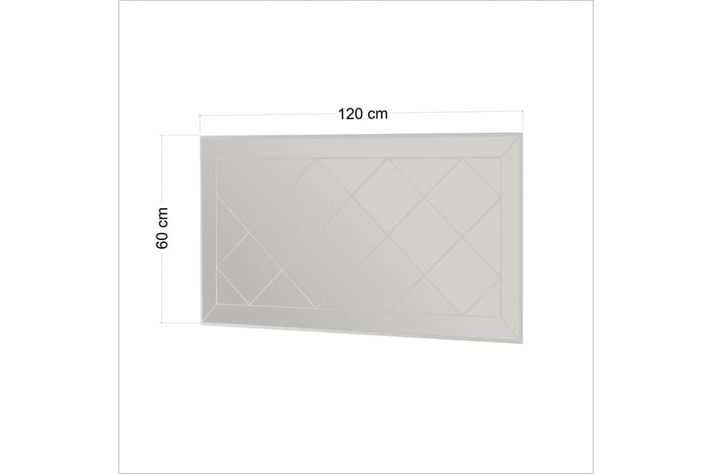 Spegel Chakra 60 cm Rektangulär - Vit - Inredning - Spegel - Väggspegel