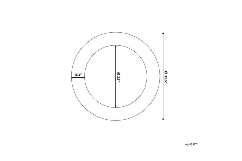 Spegel Channay 80 cm - Guld - Hallspegel - Väggspegel