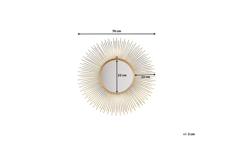Spegel Cilly 76 cm - Guld - Inredning - Spegel - Väggspegel