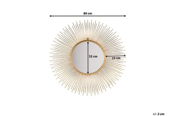 Spegel Cilly 76 cm - Guld - Inredning - Spegel - Väggspegel