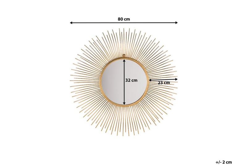 Spegel Cilly 76 cm - Guld - Inredning - Spegel - Väggspegel