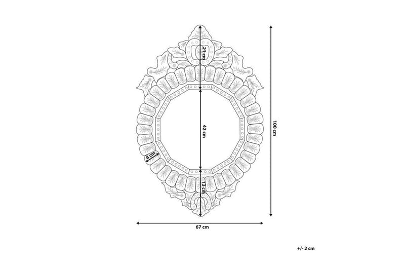 Spegel Craon 67 cm - Silver - Inredning - Spegel - Väggspegel