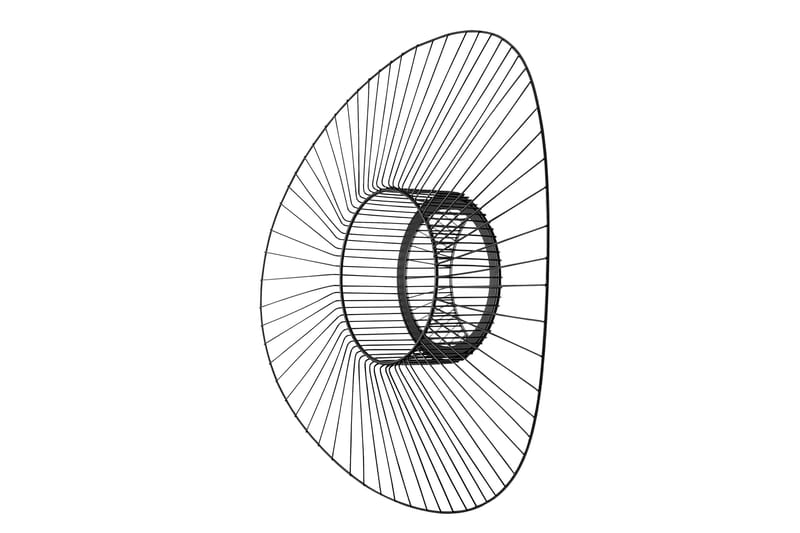 Spegel Felt - Svart - Hallspegel - Väggspegel