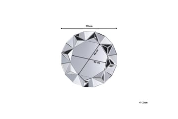 Spegel Habay 70 cm - Silver - Inredning - Spegel - Väggspegel