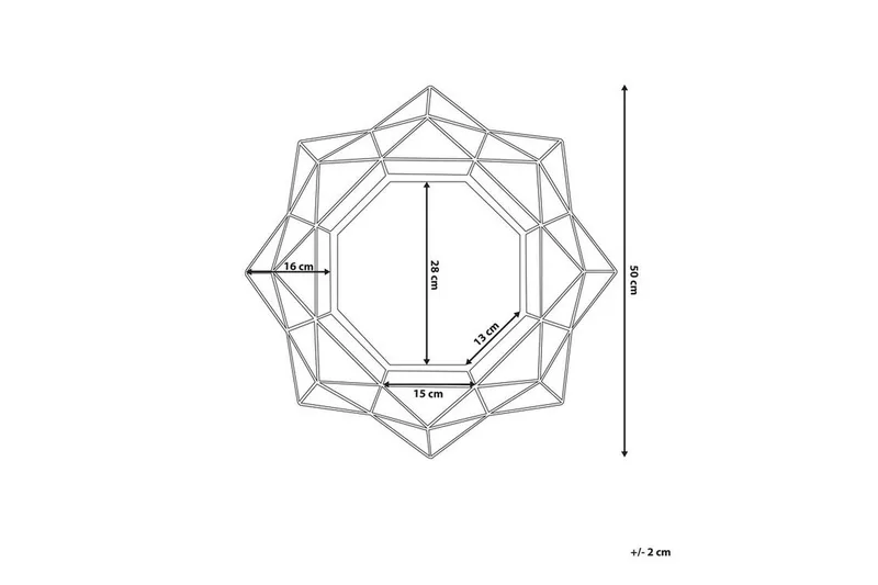 Spegel Hillion 50 cm - Guld - Inredning - Spegel - Väggspegel