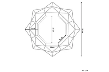 Spegel Hillion 50 cm - Guld - Inredning - Spegel - Väggspegel