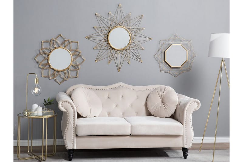 Spegel Hillion 50 cm, Guld