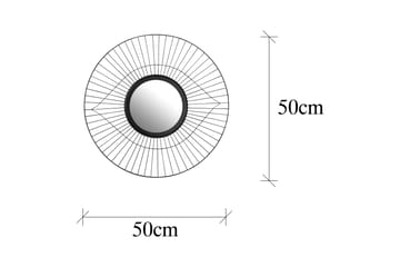 Spegel Kafes - Svart - Inredning - Spegel - Väggspegel