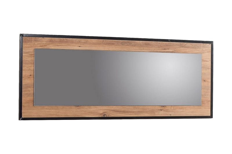 Spegel Kerven 60 cm - Trä|natur|Svart - Hallspegel - Väggspegel