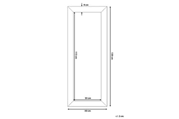 Spegel Khadeshia 50x130 cm - Svart - Inredning - Spegel - Väggspegel