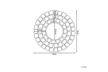 Spegel Labrit 90 cm - Guld - Inredning - Spegel - Väggspegel