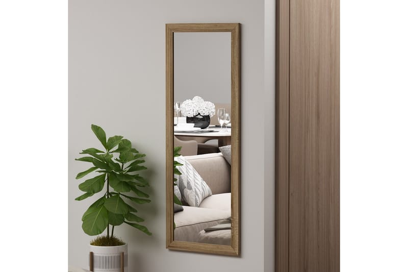 Spegel Lipa 40 cm Rektangulär - Trä/Natur - Hallspegel - Väggspegel