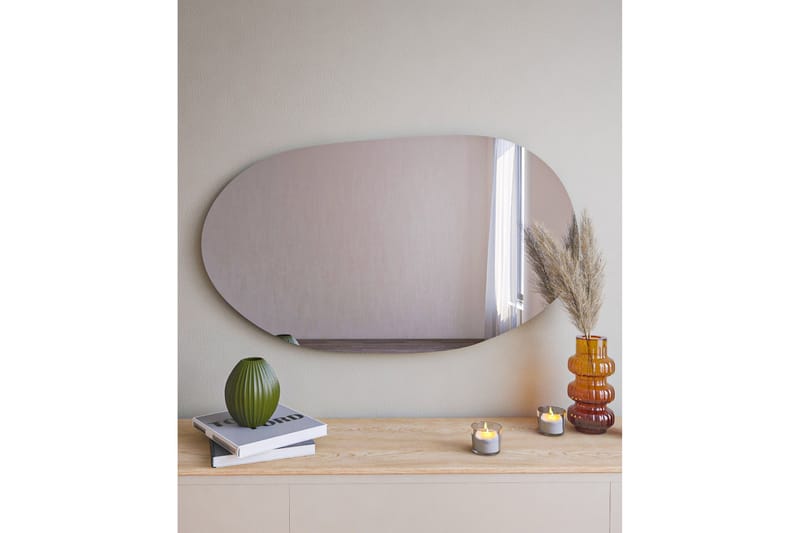 Spegel Lopi 52 cm Asymmetrisk - Svart - Inredning - Spegel - Väggspegel