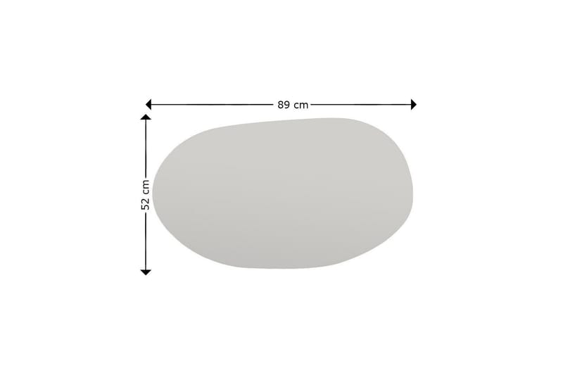 Spegel Lopi 52 cm Asymmetrisk - Svart - Inredning - Spegel - Väggspegel