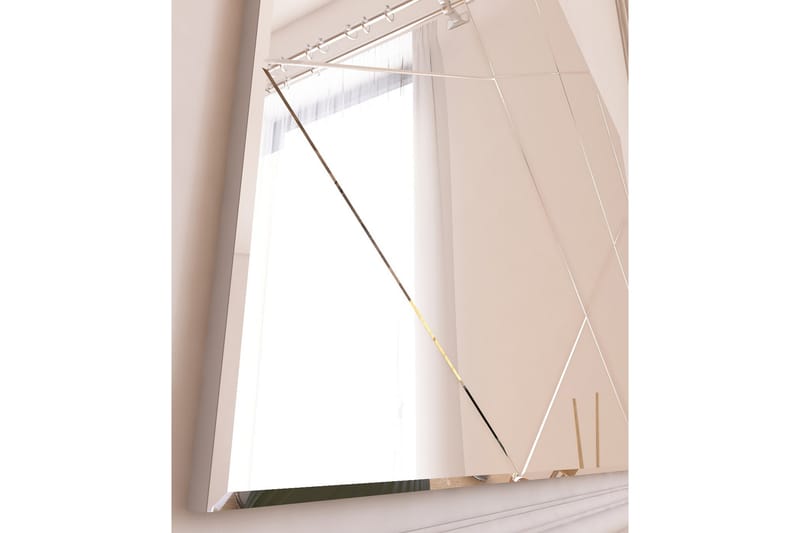 Spegel Lossa 50 cm Rektangulär - Vit - Hallspegel - Väggspegel