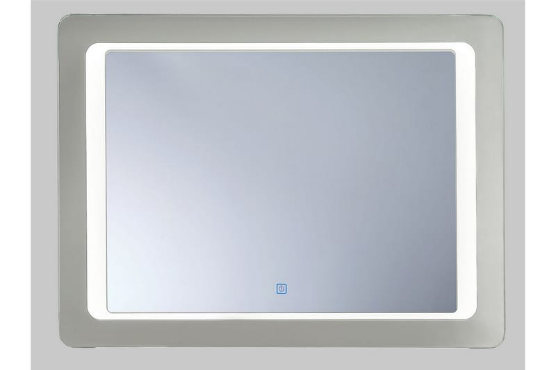 Spegel Louvemont med LED-Belysning - Silver - Hallspegel - Väggspegel