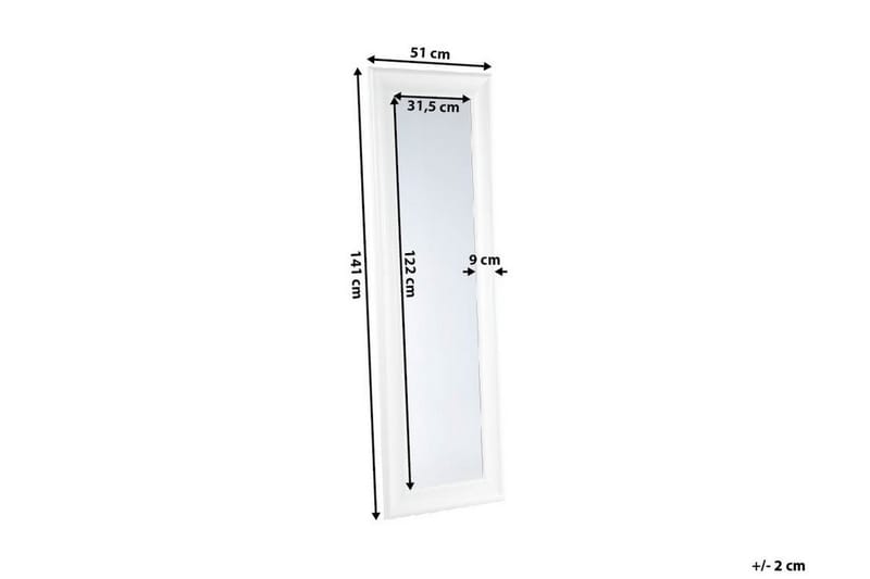 Spegel Lunel 51 cm - Vit - Hallspegel - Helkroppsspegel - Väggspegel