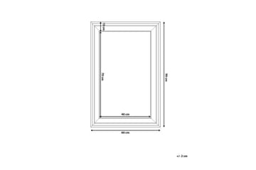 Spegel Lunel 61 cm - Vit - Inredning - Spegel - Väggspegel
