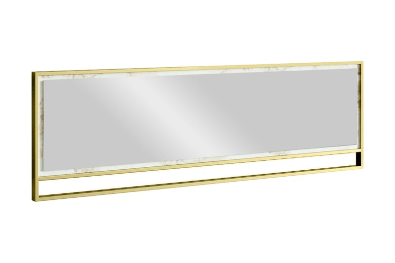 Spegel Mangles 122 cm - Guld|Vit - Hallspegel - Väggspegel