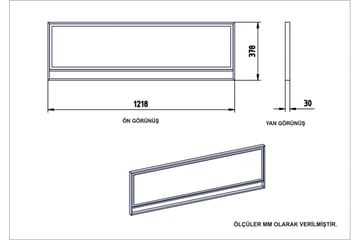 Spegel Mangles 122 cm - Guld|Vit - Inredning - Spegel - Väggspegel
