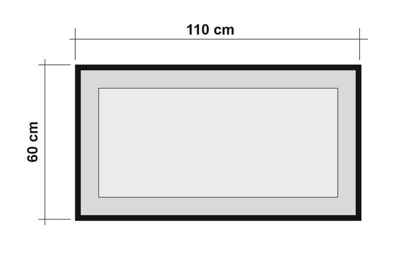 Spegel Mansouri 60 cm - Trä|natur|Svart - Inredning - Spegel - Väggspegel