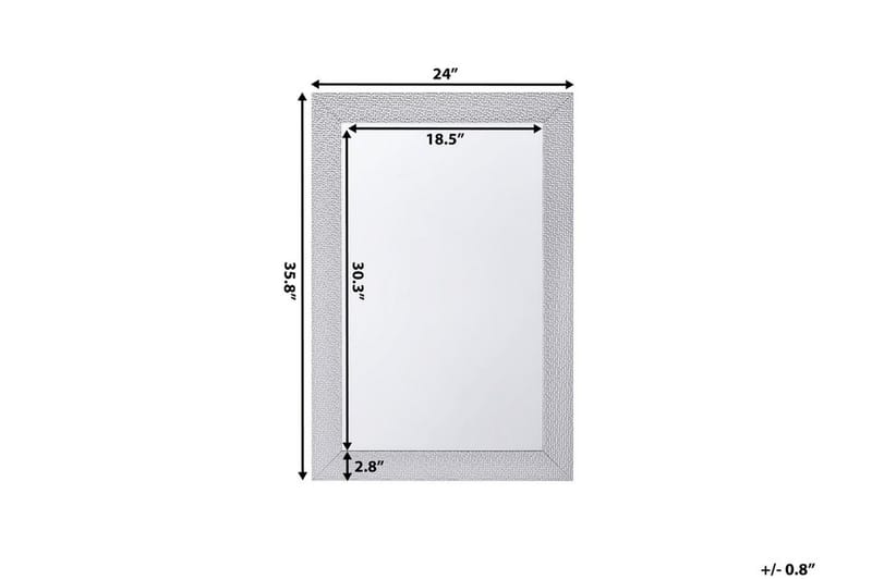 Spegel Mervent 61 cm - Silver - Inredning - Spegel - Väggspegel