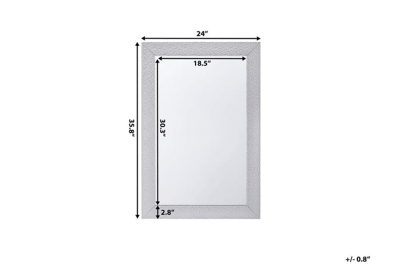 Spegel Mervent 61 cm - Silver - Hallspegel - Väggspegel