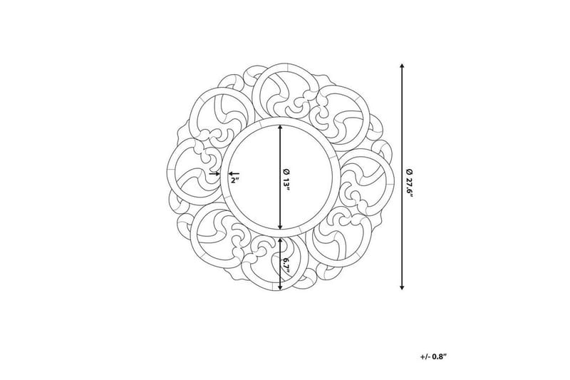 Spegel Mornai| 70 cm - Silver - Inredning - Spegel - Väggspegel