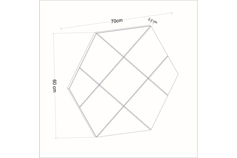 Spegel Nady 70 cm Rektangulär - Vit - Inredning - Spegel - Väggspegel