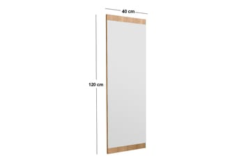 Spegel Neom 40 cm Rektangulär - Trä/Natur - Inredning - Spegel - Väggspegel