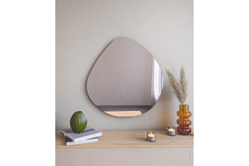 Spegel Omilo 60 cm Asymmetrisk - Svart - Hallspegel - Väggspegel