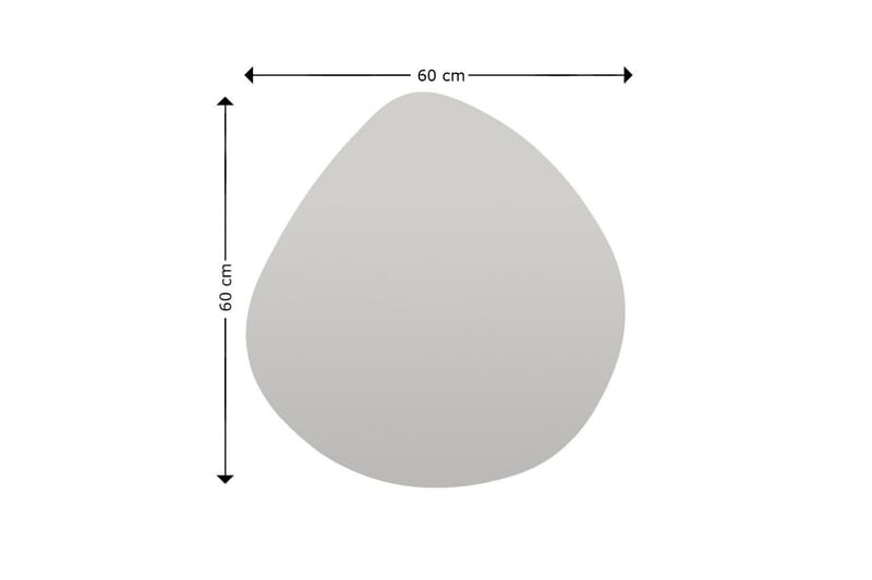 Spegel Omilo 60 cm Asymmetrisk - Svart - Inredning - Spegel - Väggspegel