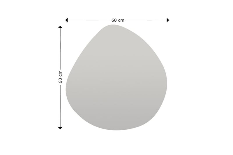 Spegel Omilo 60 cm Asymmetrisk - Svart - Hallspegel - Väggspegel