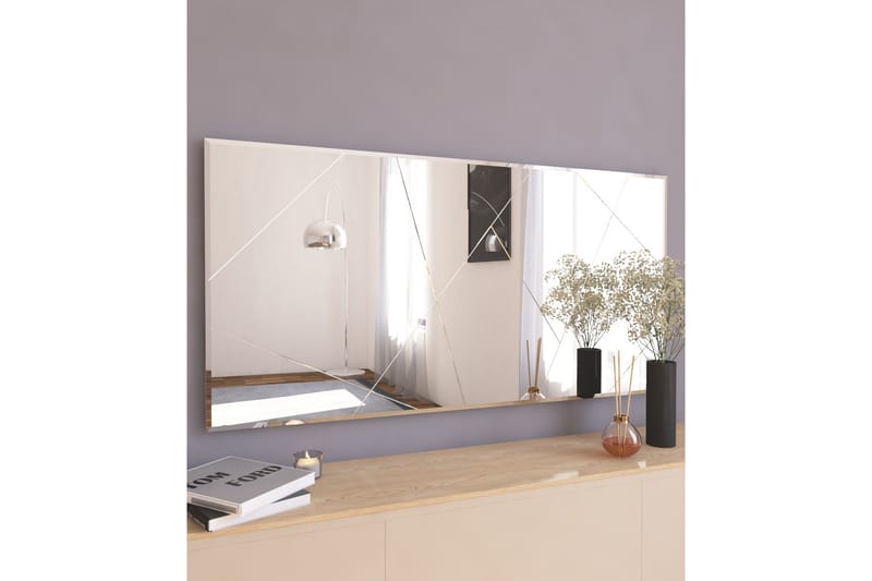 Spegel Relsa 60 cm Rektangulär - Vit - Hallspegel - Väggspegel