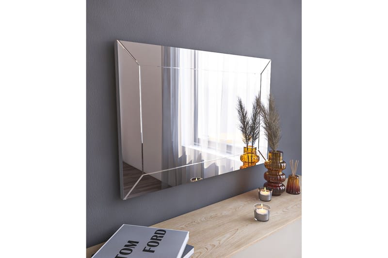 Spegel Rosan 50 cm Rektangulär - Vit - Hallspegel - Väggspegel