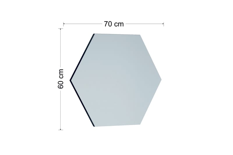 Spegel Rubal 70 cm Rektangulär - Svart - Inredning - Spegel - Väggspegel