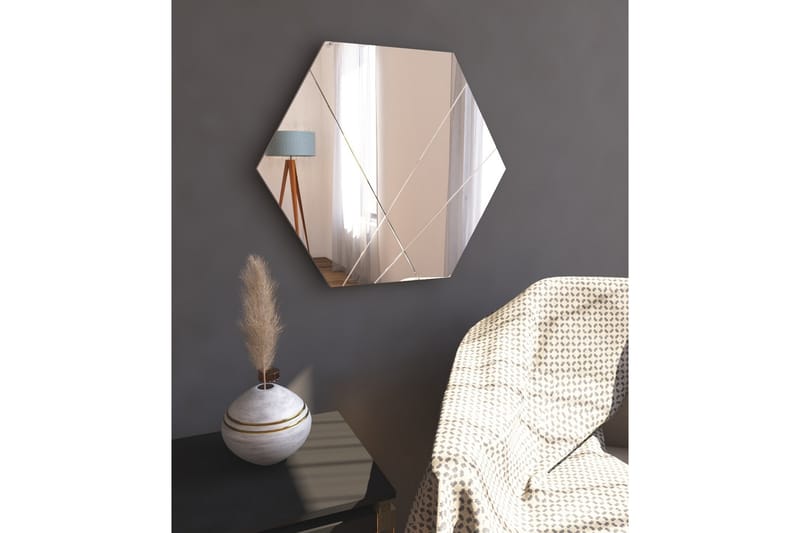 Spegel Rubby 70 cm Rektangulär - Vit - Hallspegel - Väggspegel