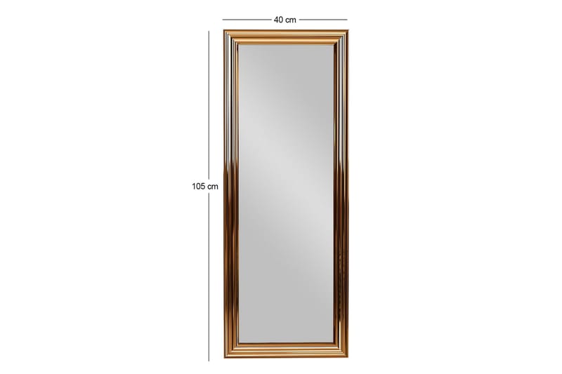 Spegel Rube 40 cm Rektangulär - Brons - Hallspegel - Väggspegel