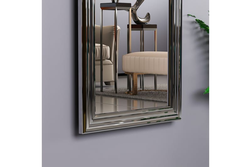 Spegel Rube 40 cm Rektangulär - Silver - Hallspegel - Väggspegel