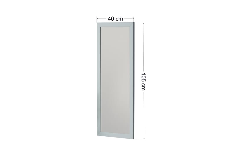 Spegel Rubo 40 cm Rektangulär - Vit - Hallspegel - Väggspegel