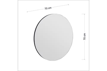 Spegel Rusan 70 cm Rektangulär - Svart - Inredning - Spegel - Väggspegel